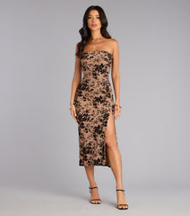 Sweet Obsession Strapless Midi Dress