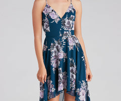 Sugar And Spice Floral High-Low Dress
