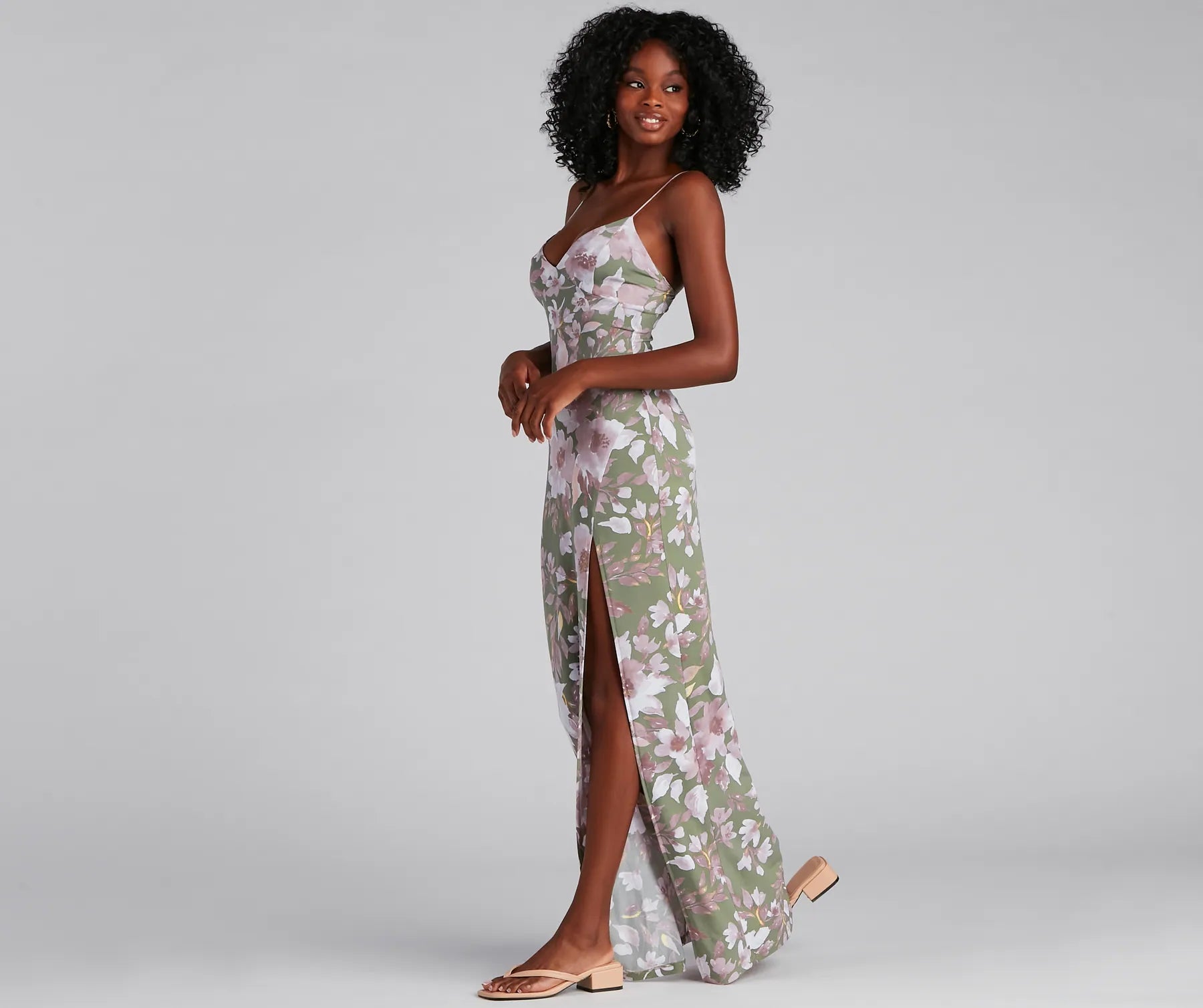 Chasing Sunsets Floral Maxi Dress