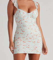 Plant One On Me Floral Mini Dress