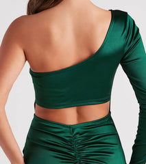 Seriously Cute Satin Cutout Dress