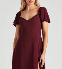 Sweet Harmony Chiffon Midi Dress