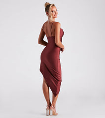 Night-Out Allure Sleeveless Midi Dress