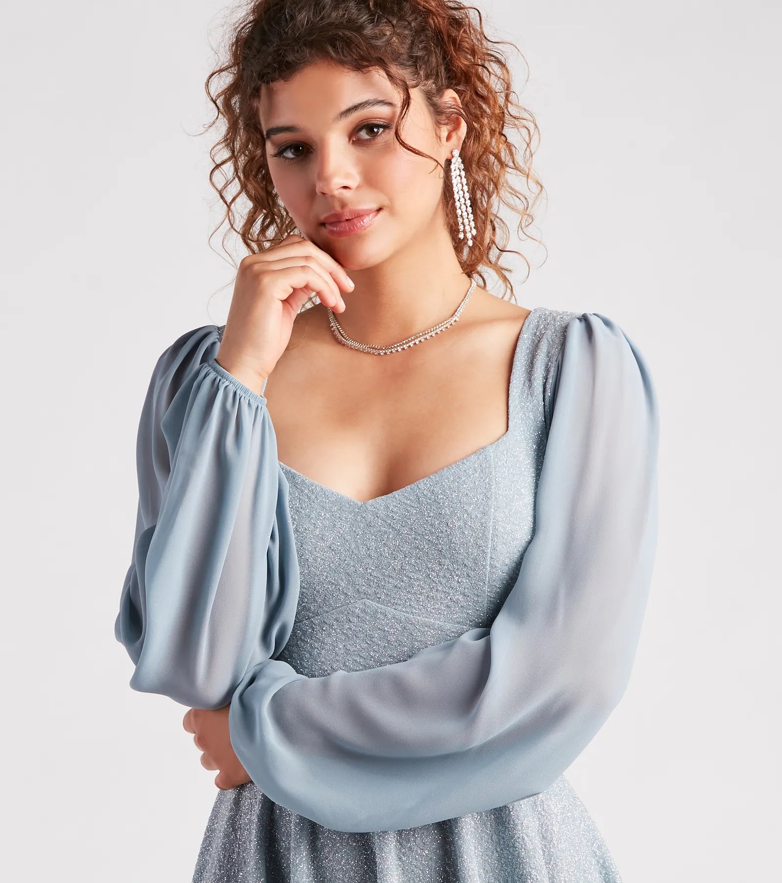 Captivate In Glitter Party Dress