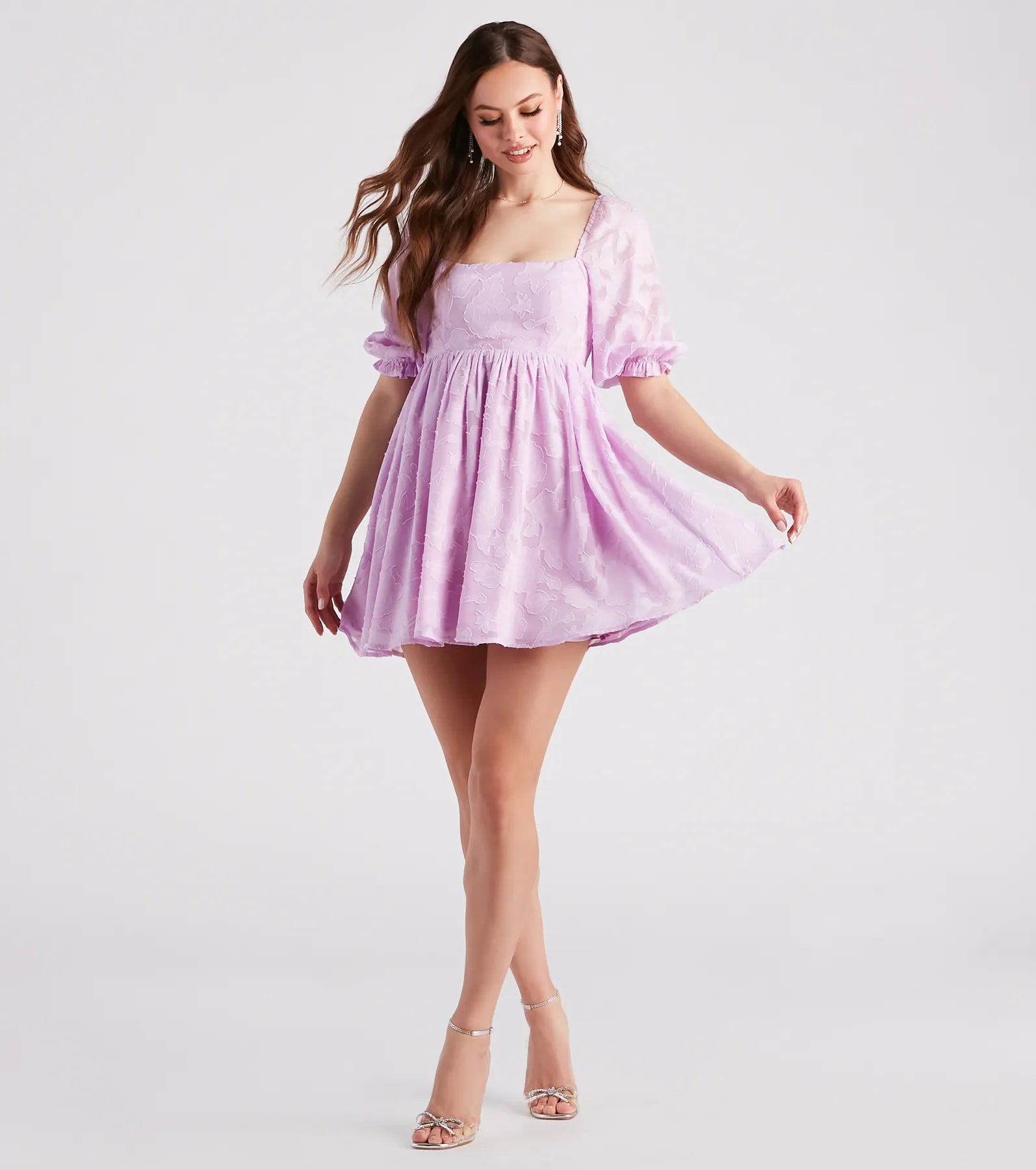 Extra Flair Floral Skater Dress