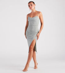 Spark My Interest Glitter Midi Dress