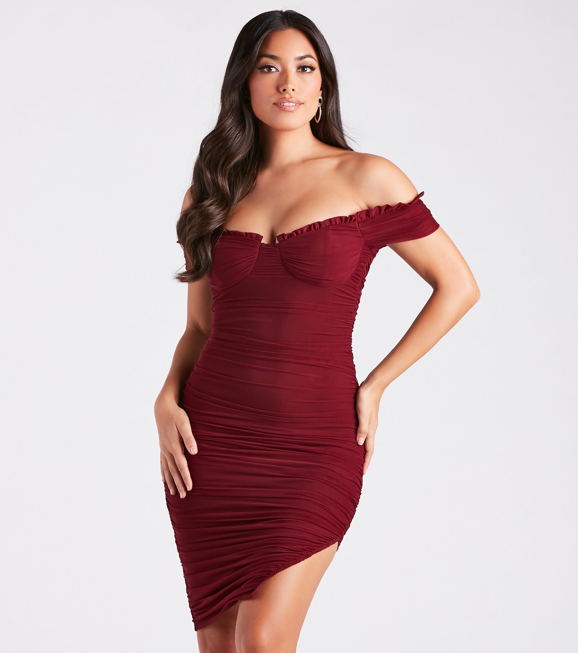 Sweet And Sultry Vibes Mesh Midi Dress
