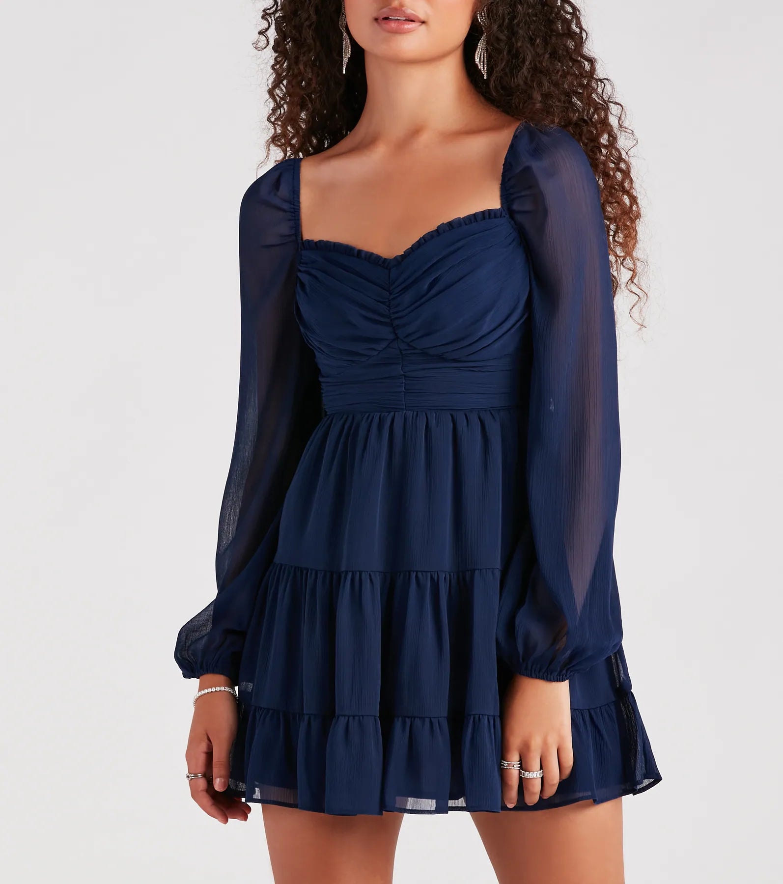 Effortless Muse Chiffon Skater Dress