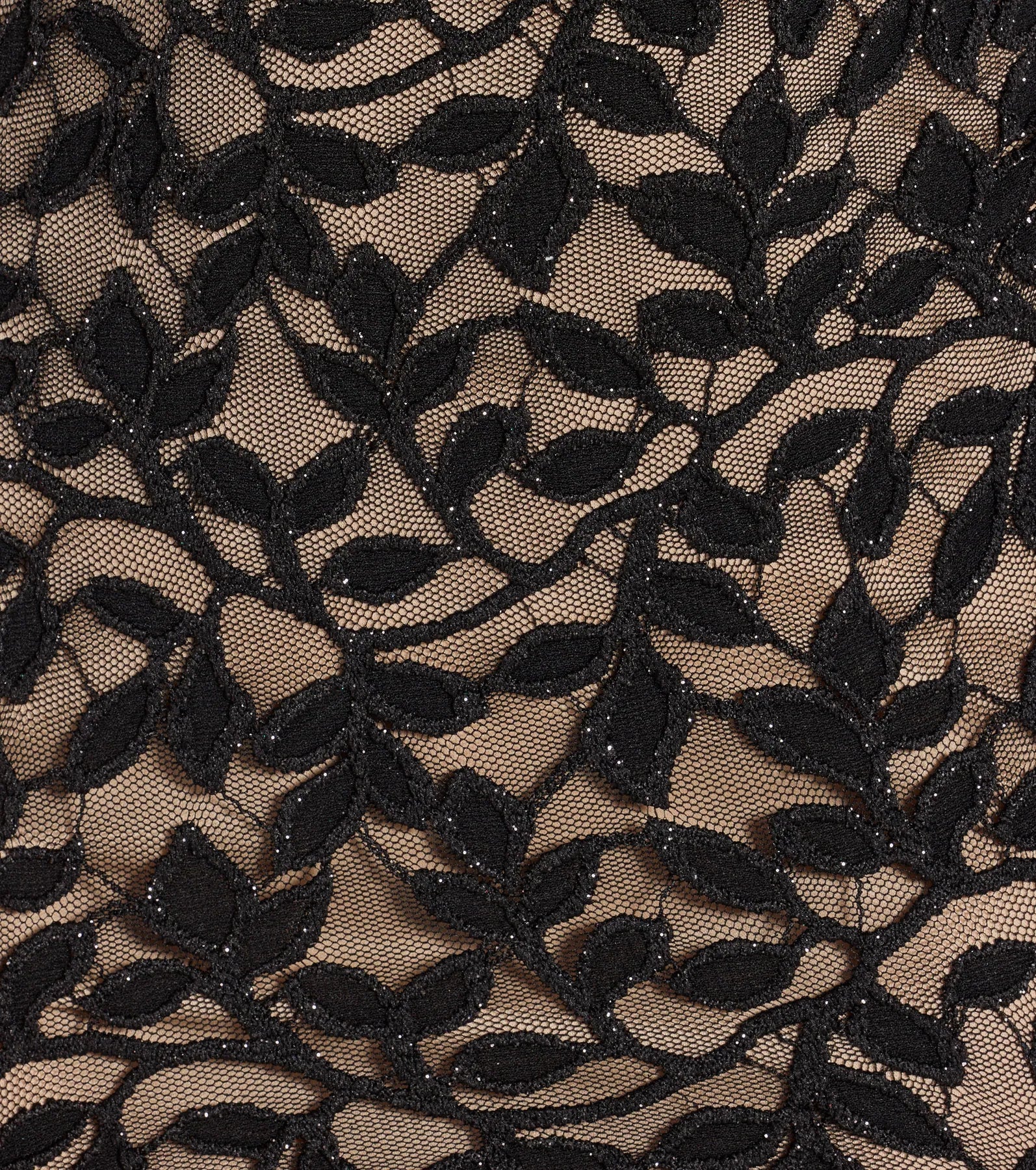 Picture-Perfect Glitter Lace Short Dress