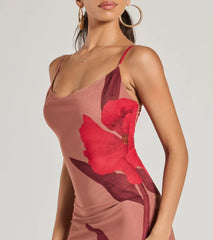 Gorgeous Aura Floral Mesh Maxi Dress