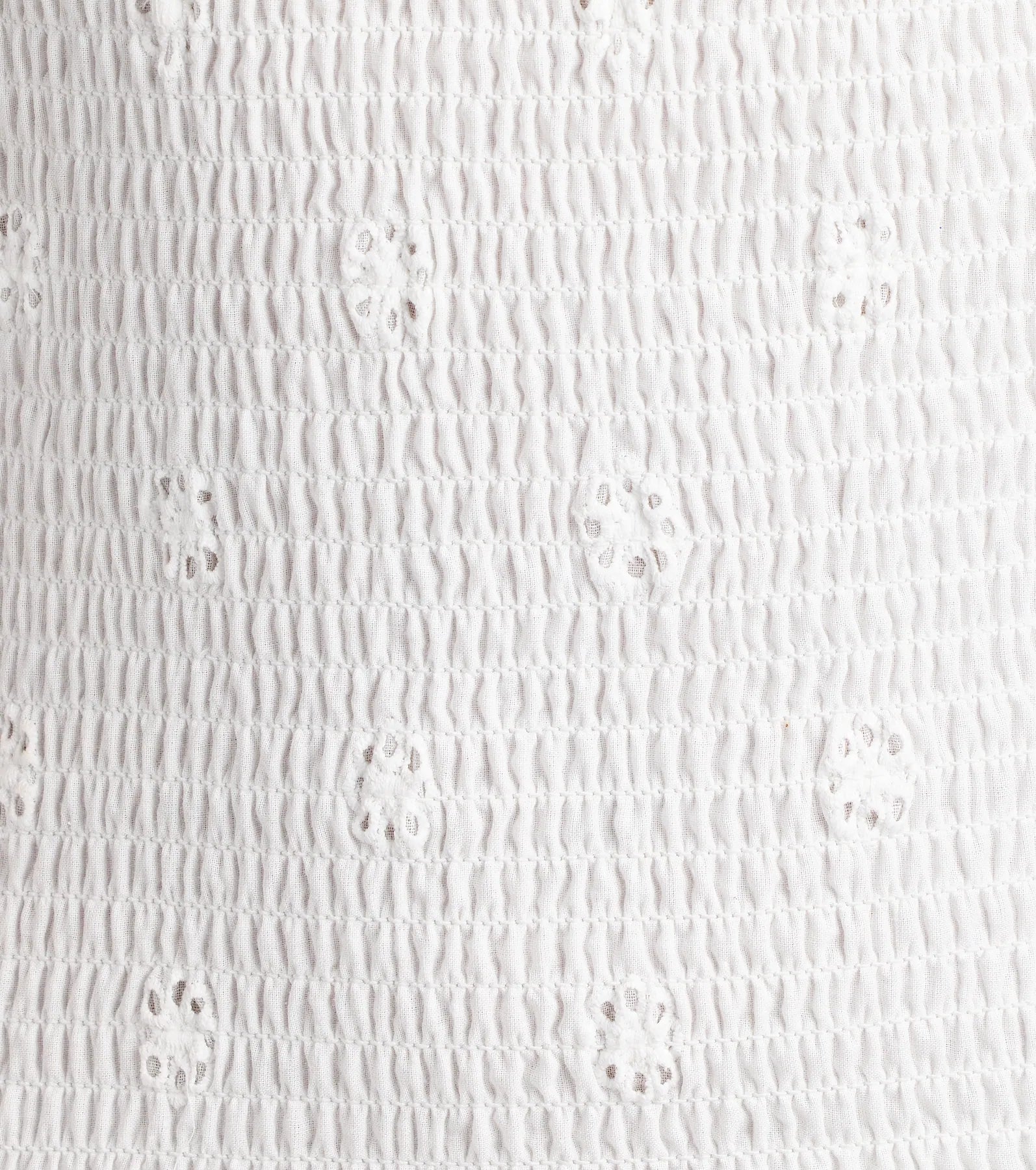 Always Sunny Strapless Ruffle Eyelet Mini Dress