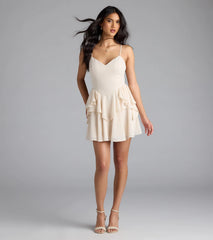 Fairytale Daze Strappy Back Chiffon Skater Dress