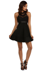 Illusion Skater Dress