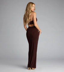 Savor The Moment Halter Cutout Maxi Dress
