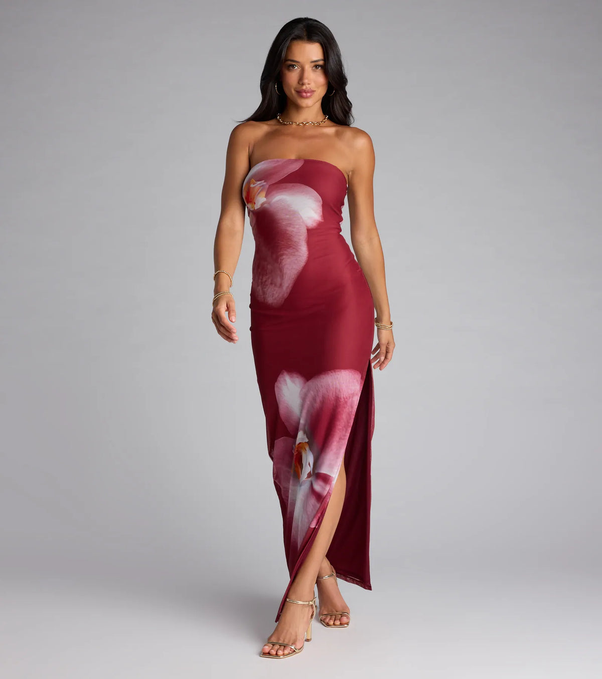 All Eyes On The Floral Maxi Dress