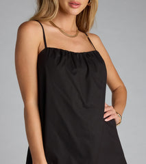 Too Cute to Care Babydoll Mini Dress