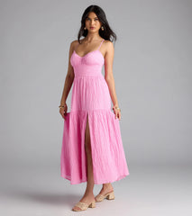 Breezy Fave High Slit Maxi Dress