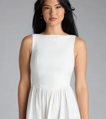 Weekend Chic Sleeveless Midi Dress