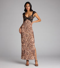 Born to Be Bold Lace Leopard Maxi Dress