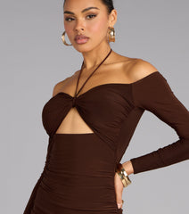 Sweet Intentions Halter Mini Dress