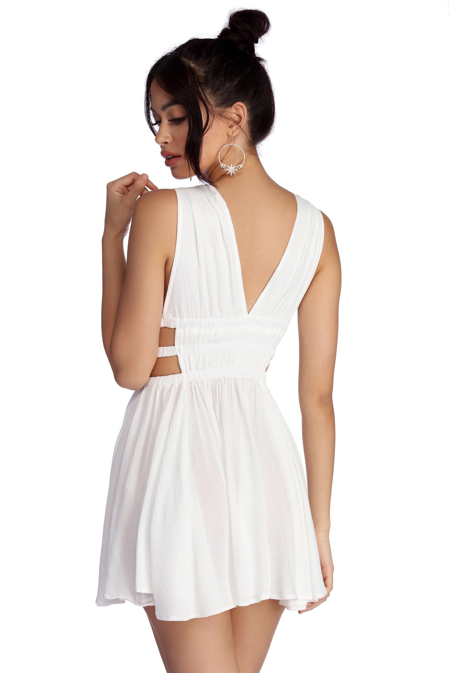 Summer Vibes Gauzy Mini Dress