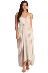 Casual Cutie Linen Maxi Dress