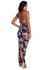 Twist In Florals Maxi Dress