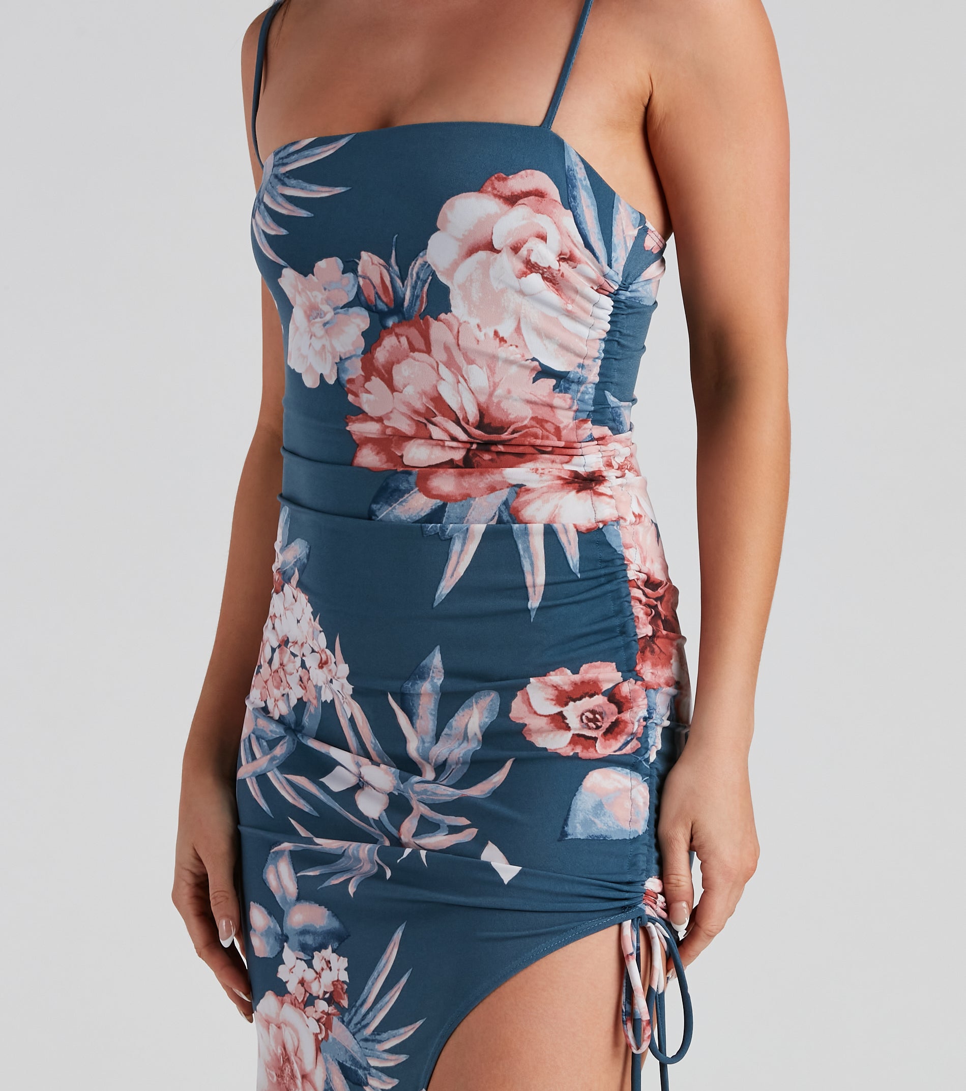 Weekend Getaway Floral Midi Dress