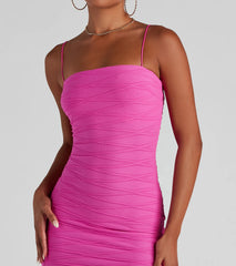 Gimme Love Texture Knit Mini Dress