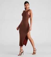 Made Your Mark X-Back Midi Dress
