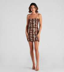 A Trendy Fave Mesh Mini Dress