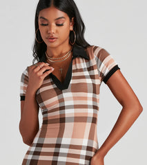 Keep It In Check Plaid Mini Dress