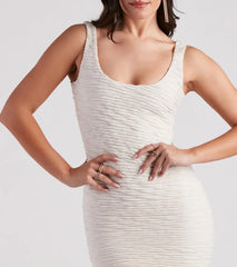 Sent You A Text Square Neck Mini Dress