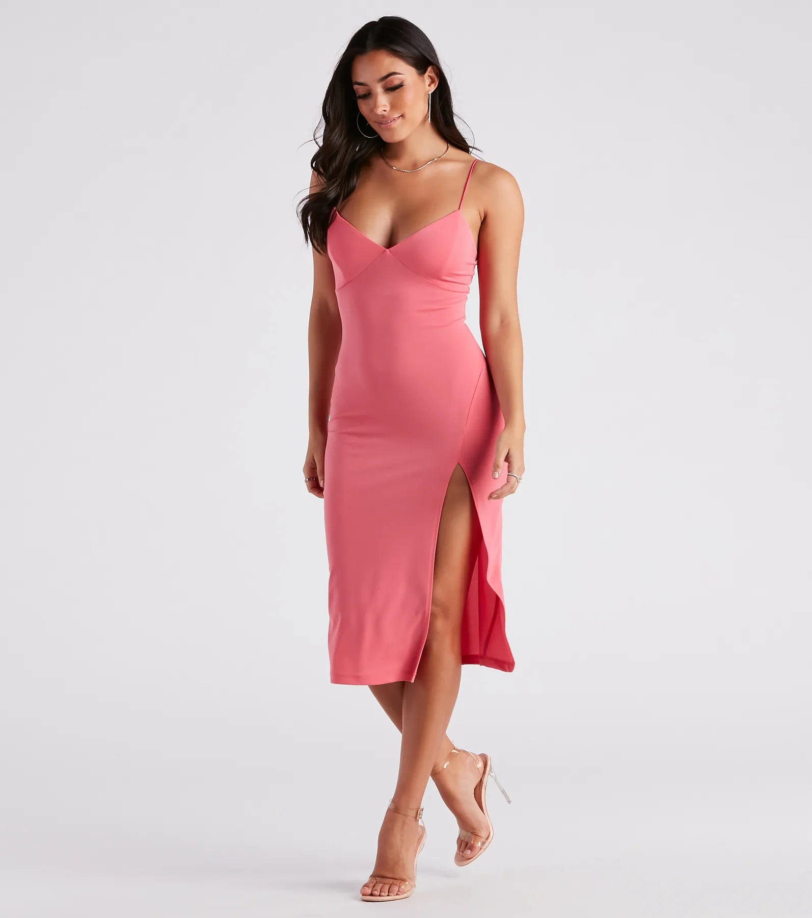 Minimalistic Sultry Midi Dress