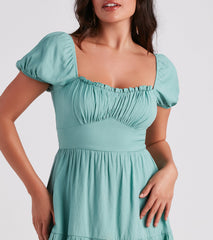 Sweet Like Honey Linen Skater Dress