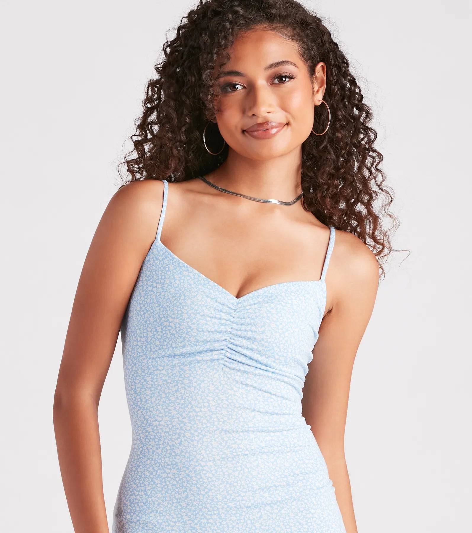 Subtle Love Ditsy Floral Mini Dress