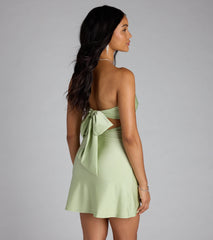 When The Sun Goes Down Tie Back Mini Dress