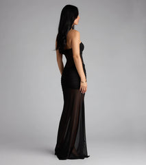 Lasting Impression Sheer Mesh Maxi Dress
