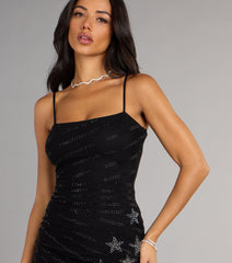 Starstruck Shine Rhinestone Mini Dress