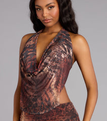 Untamed Heat Open Back Mini Dress