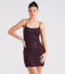 Light It Up Glitter Knit Mini Dress