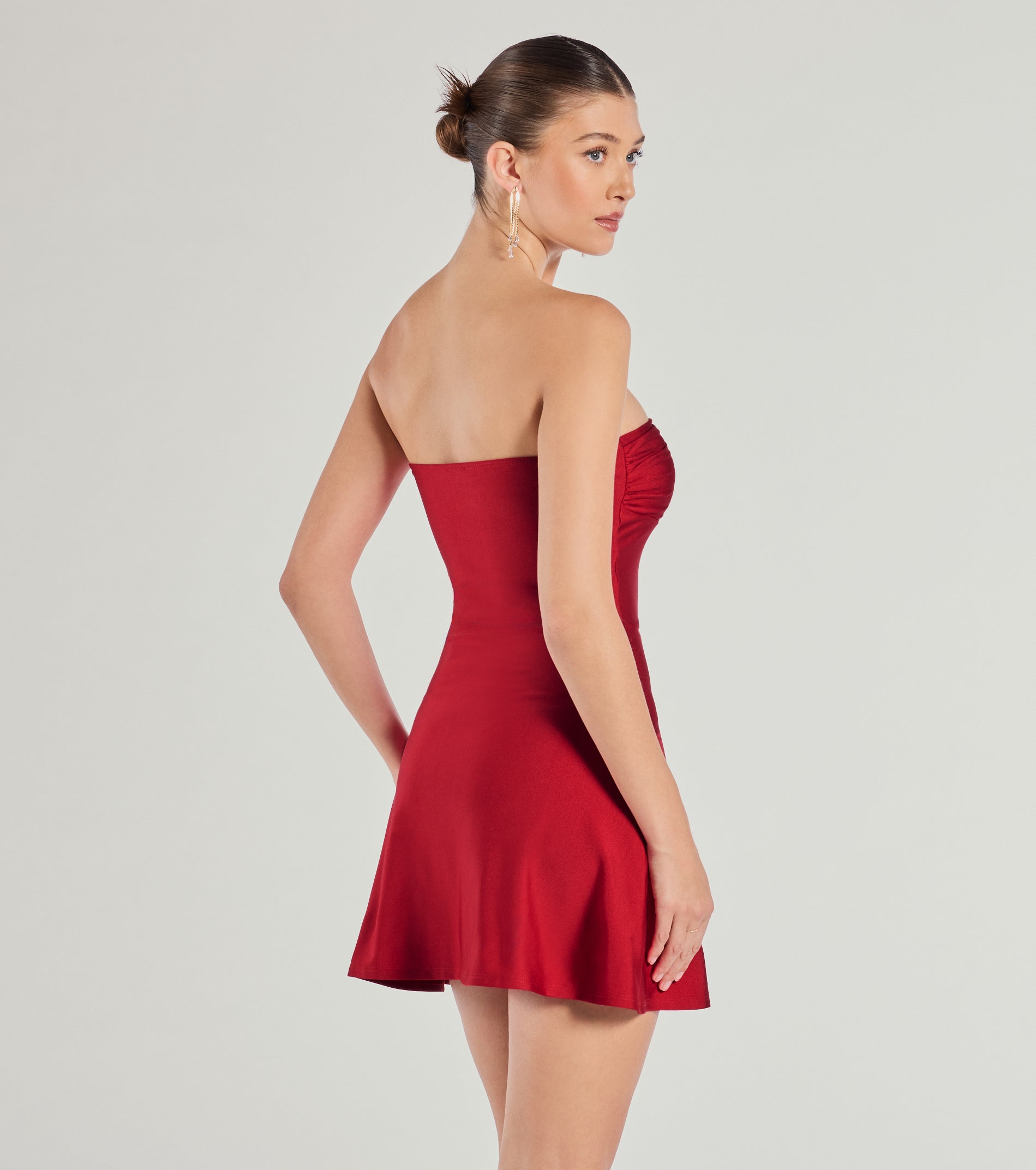 So Your Vibe Strapless A-line Mini Dress