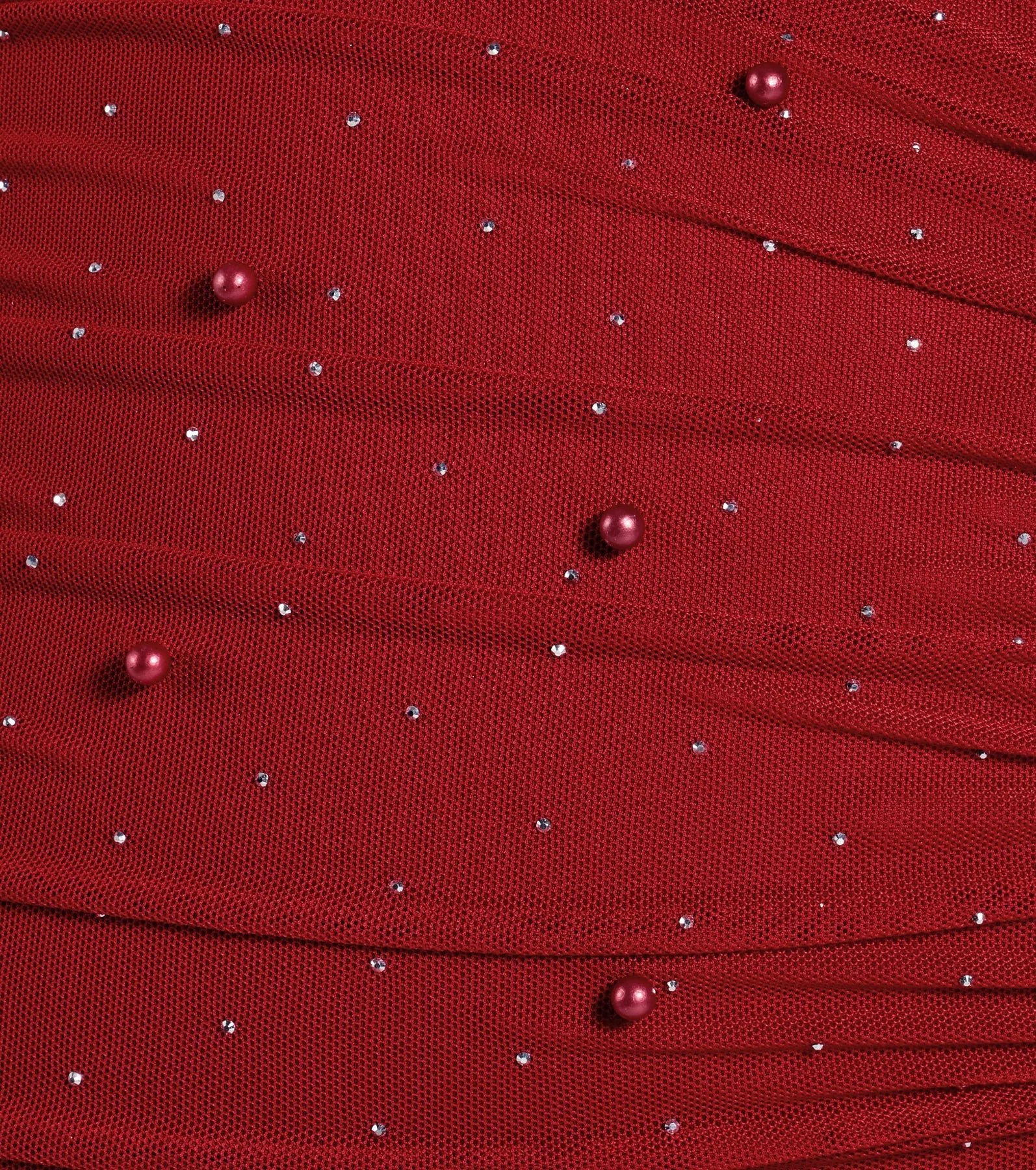 Life Of The Party Rhinestone And Pearl Mini Dress