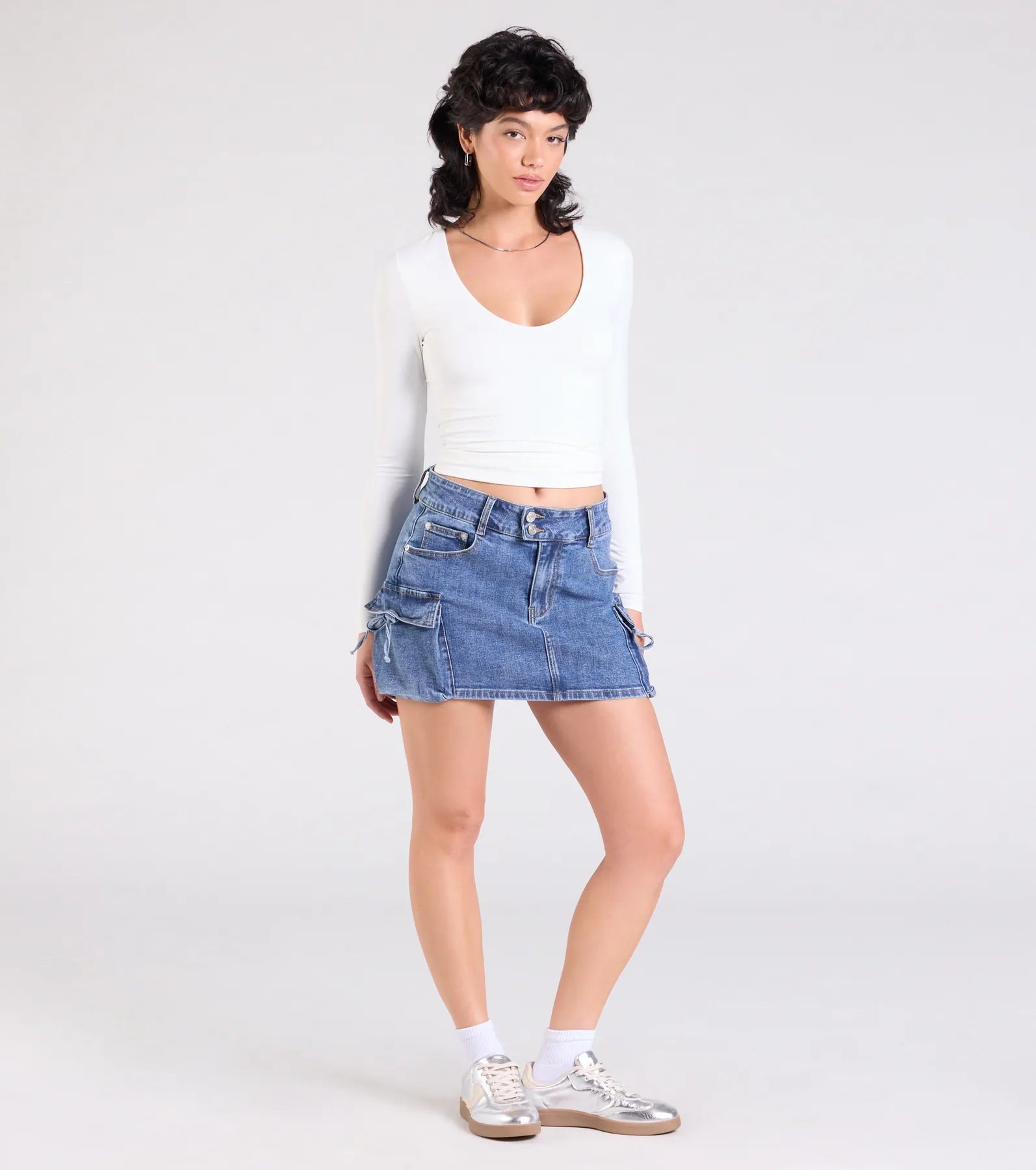 Start With The Basic V-Neck Crop Top