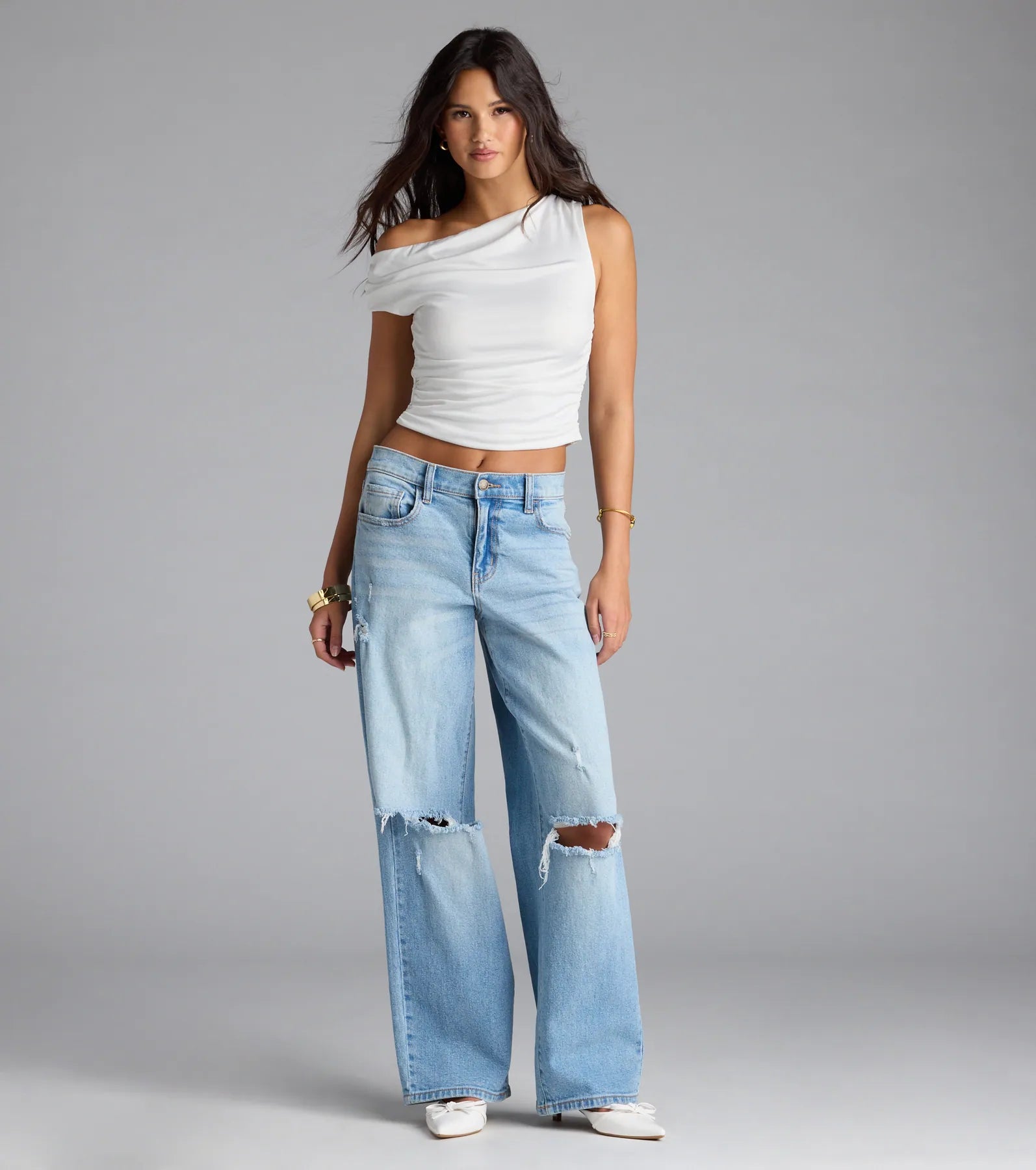 A Bit Of Sweetness Off-Shoulder Crop Top