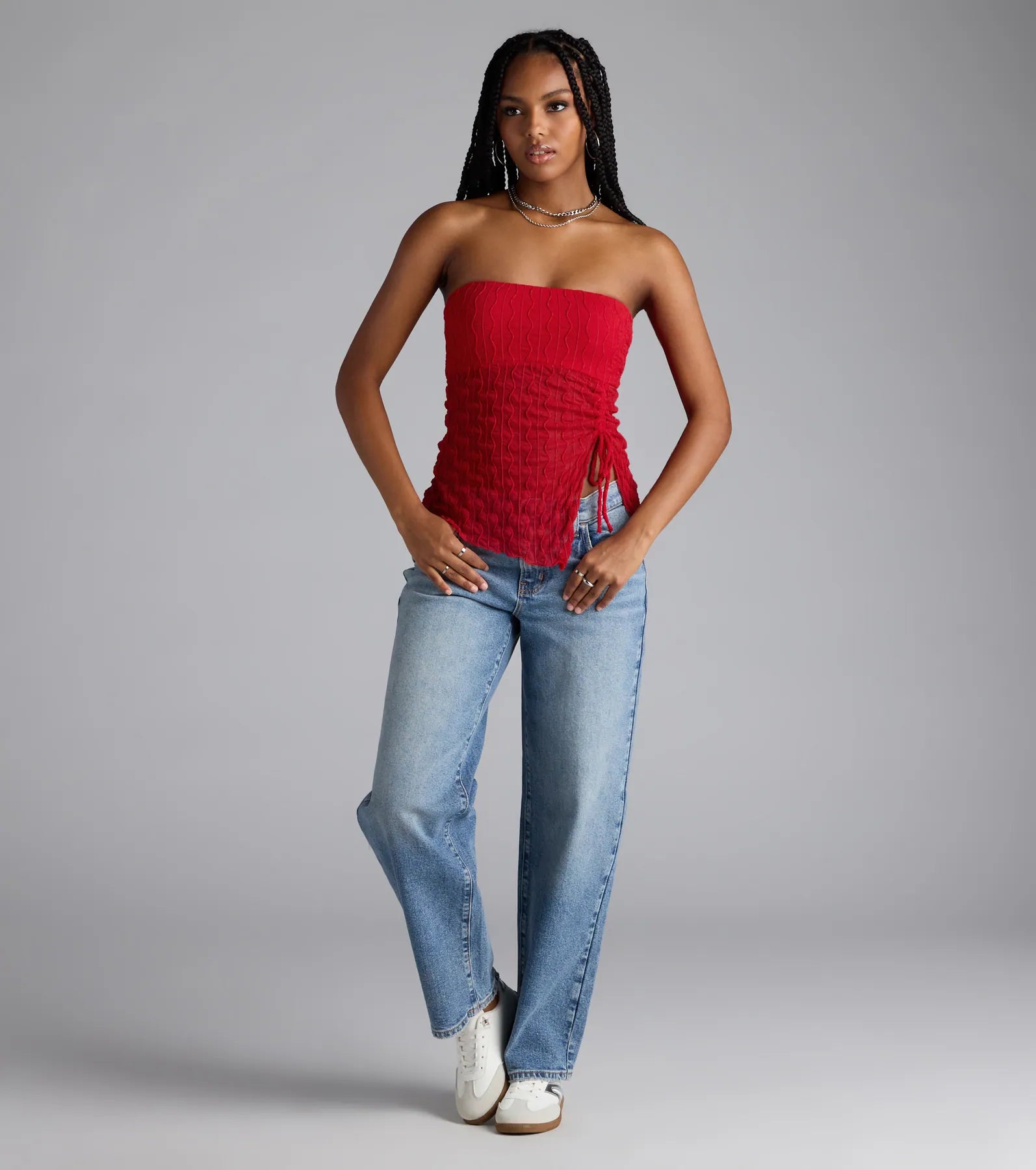 Trendy Era Sheer Mesh Tube Top
