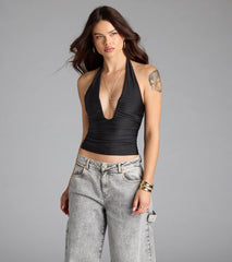 Major Vibe Plunge Halter Top