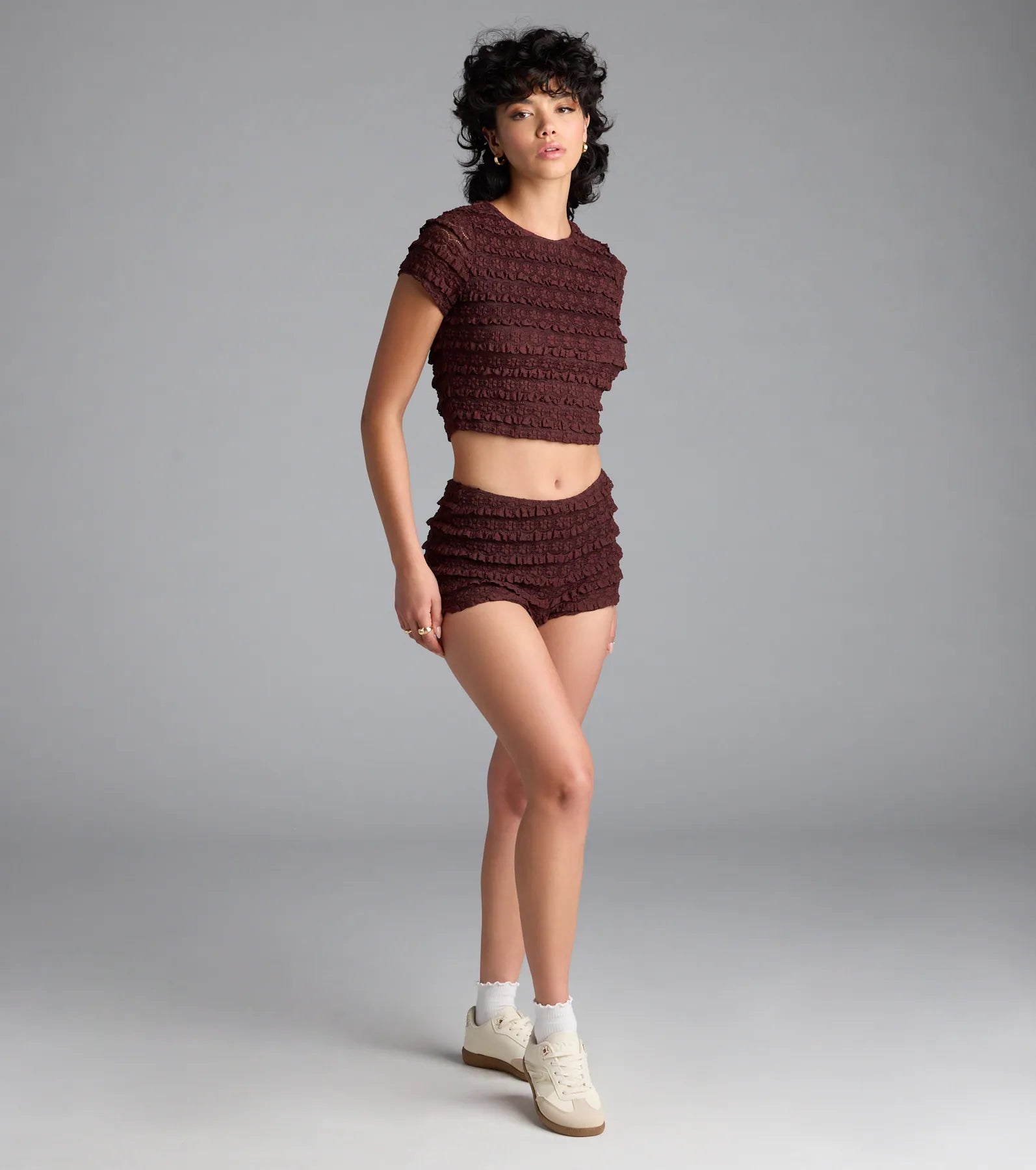 Good At Being Bad Lace Crop Top