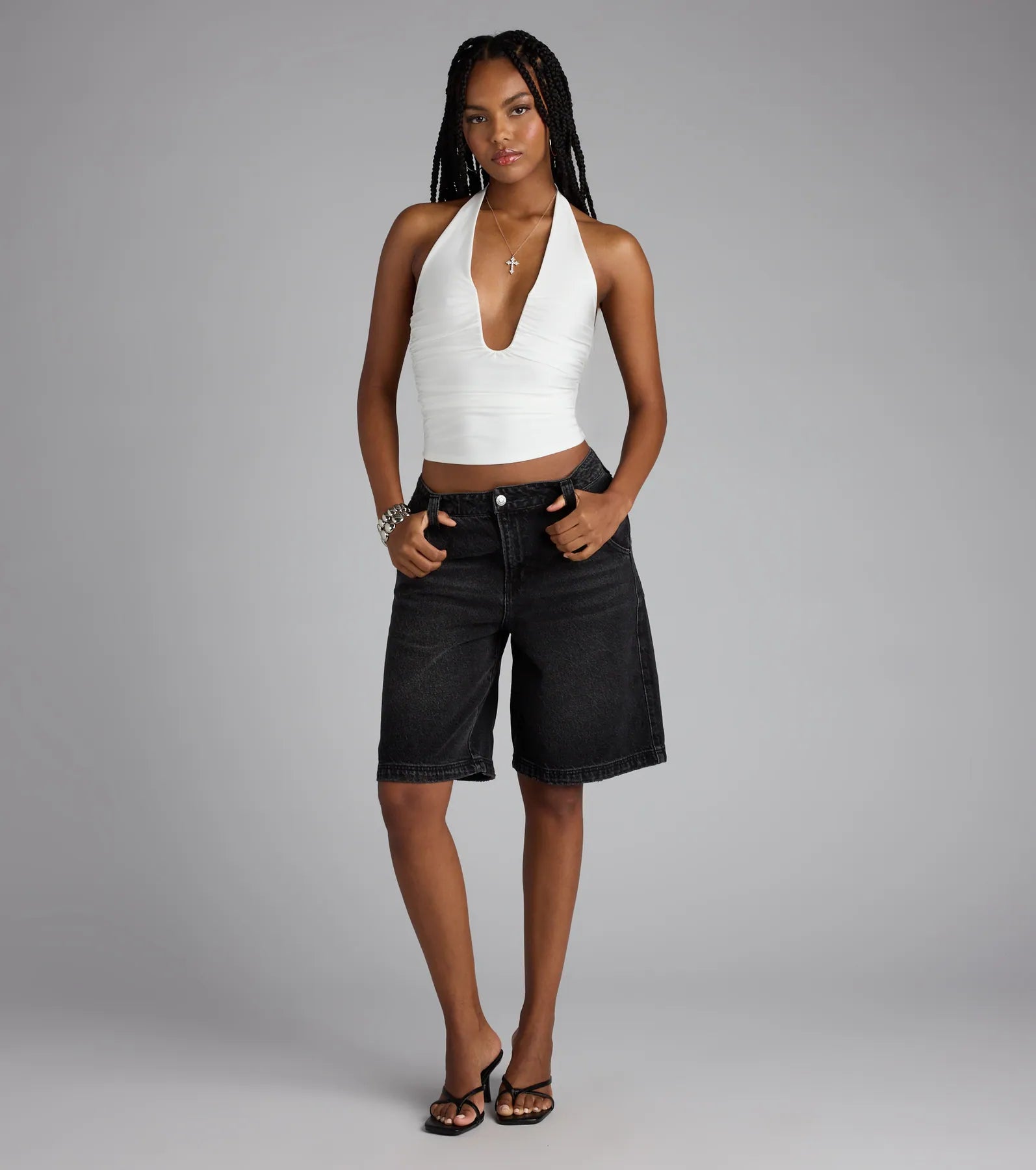 Major Vibe Plunge Halter Top