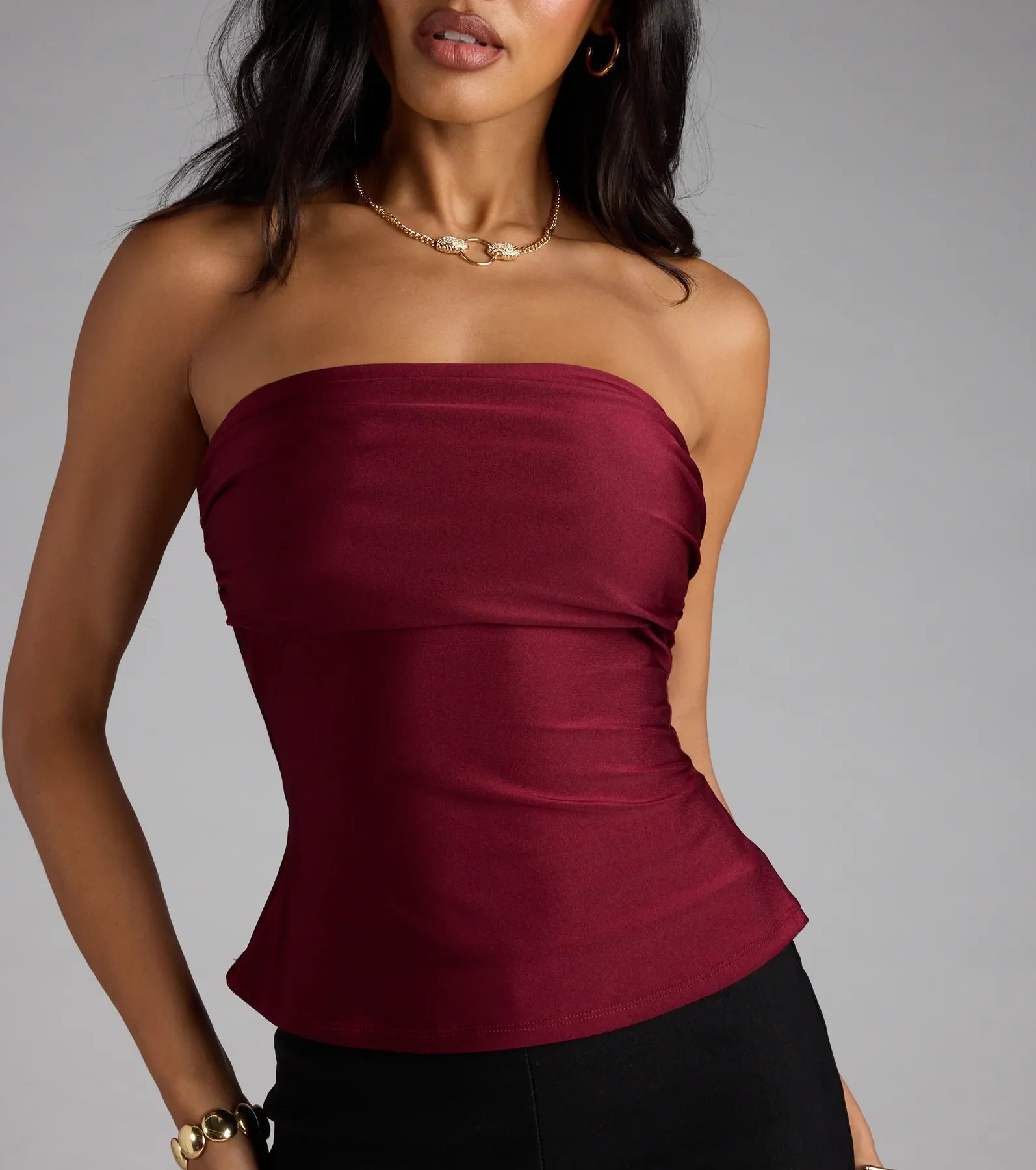 Carefree And Cute Crop Tube Top